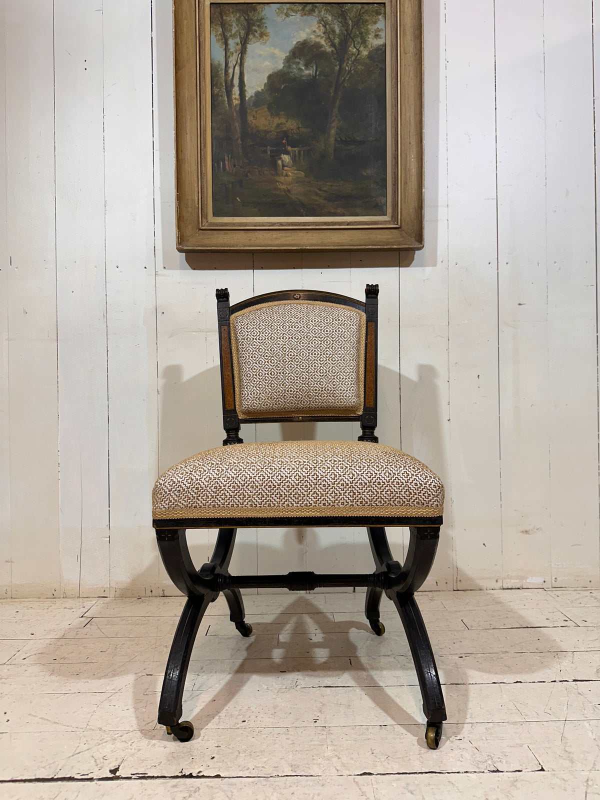 Pair of Antique Aesthetic Movement Bedroom Chairs