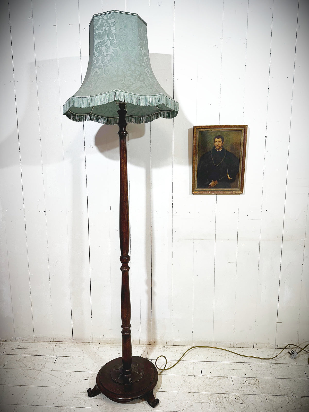 Mahogany Victorian Standard Lamp
