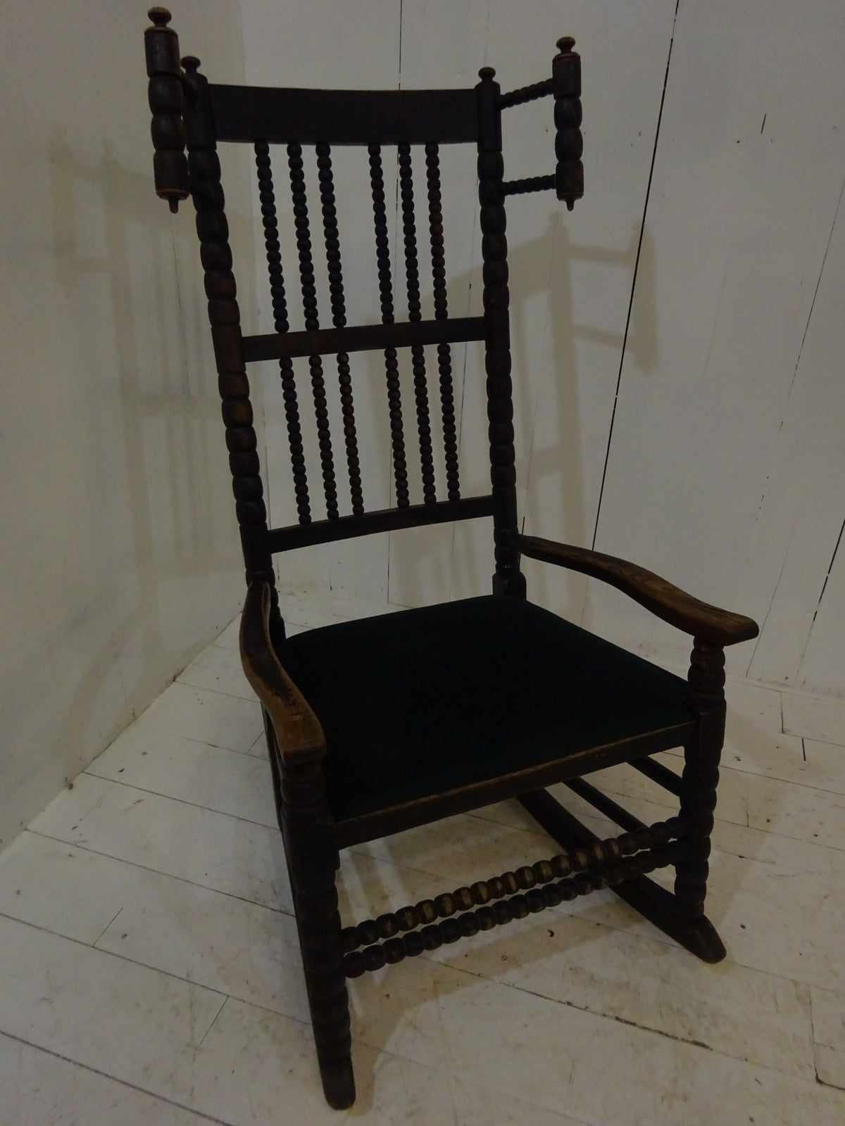 Early 19th Century Lancashire Bobbin Rocking Chair
