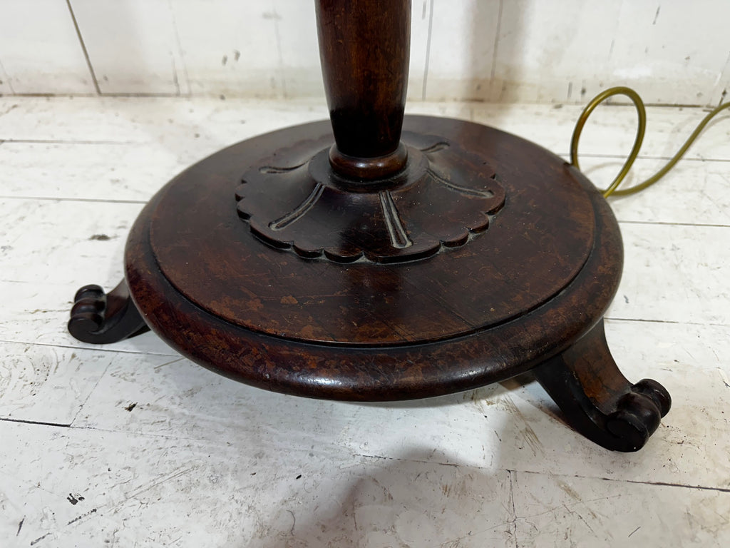 Mahogany Victorian Standard Lamp
