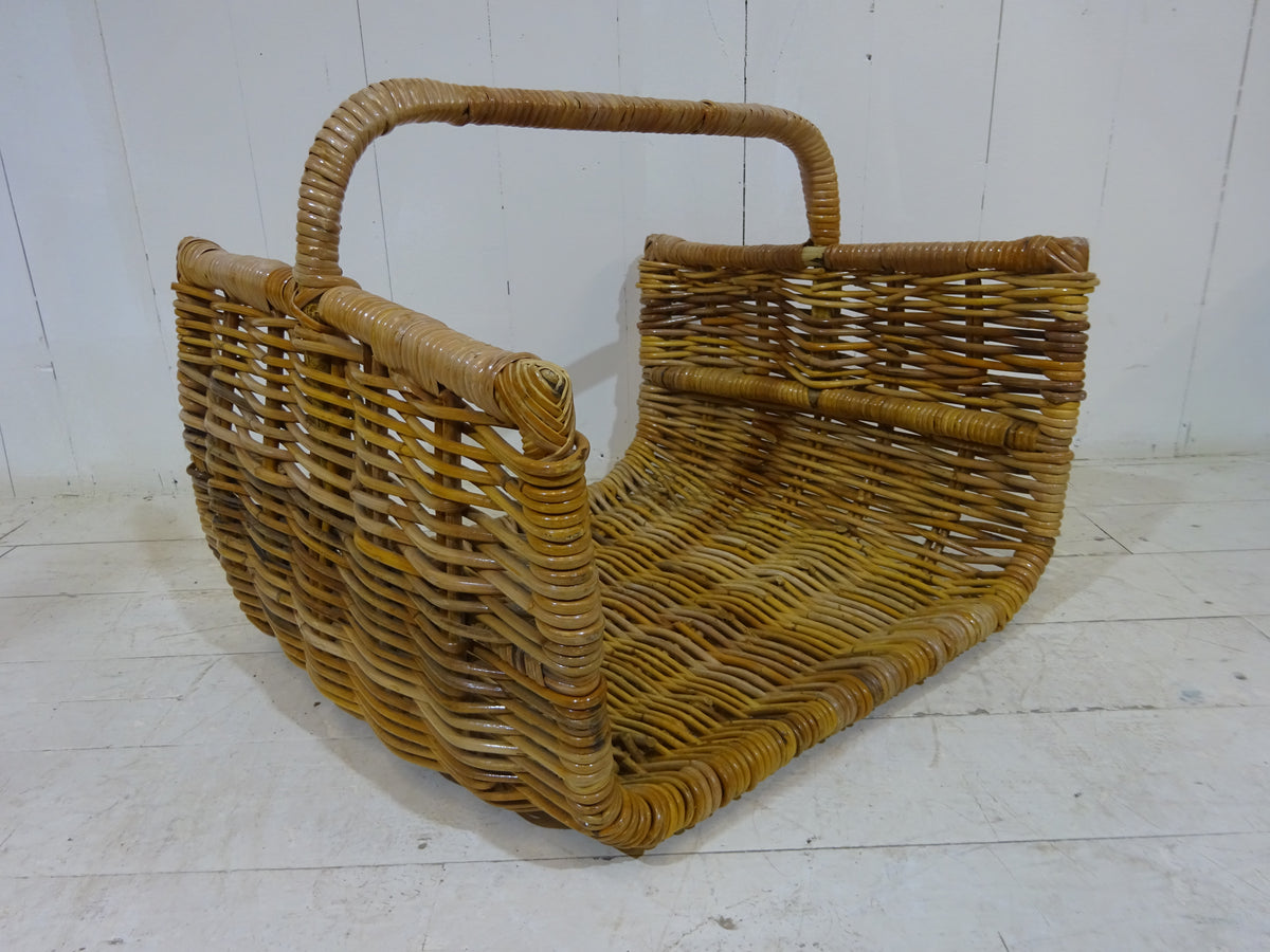Vintage Wicker Log Basket