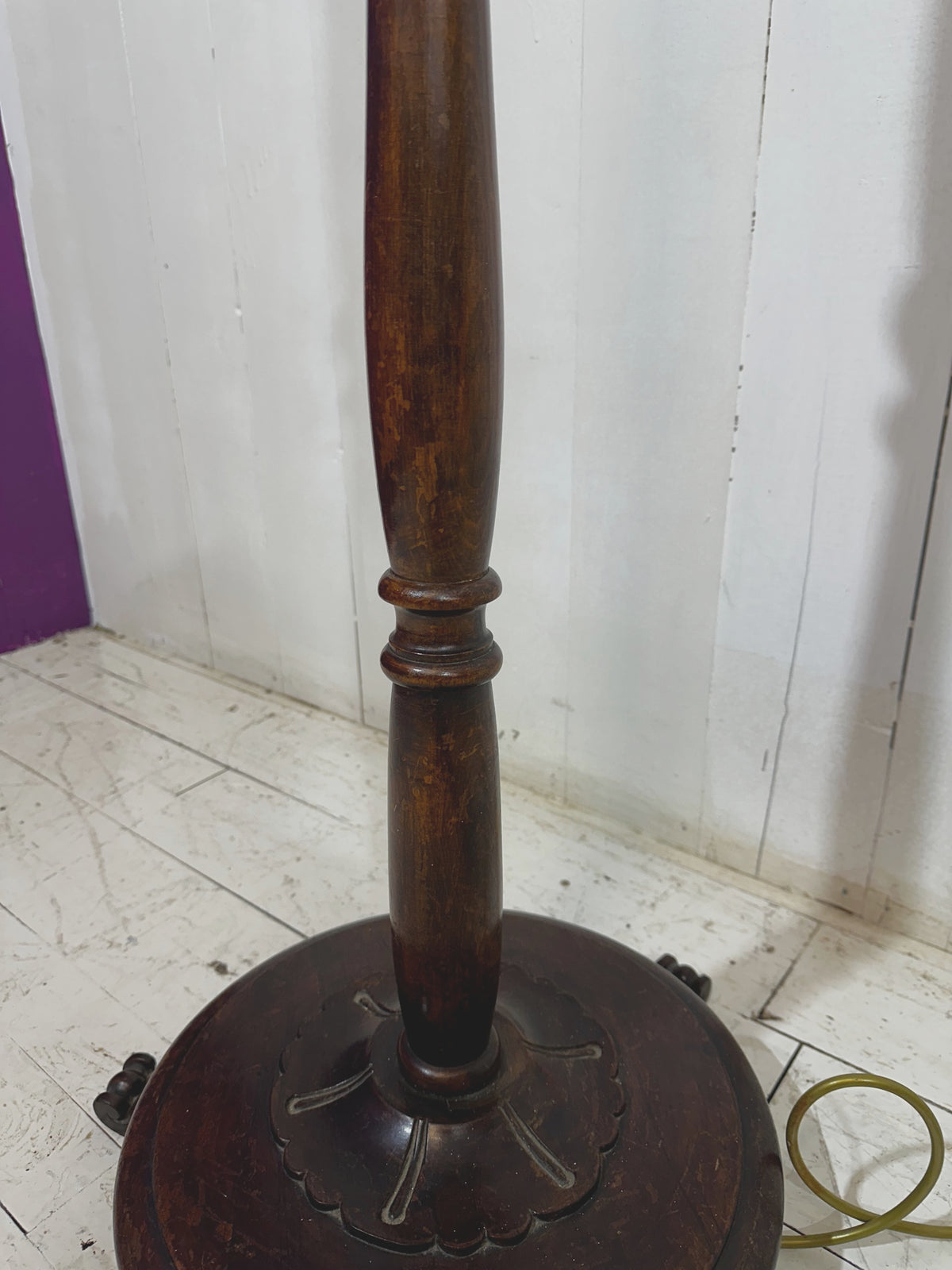Mahogany Victorian Standard Lamp