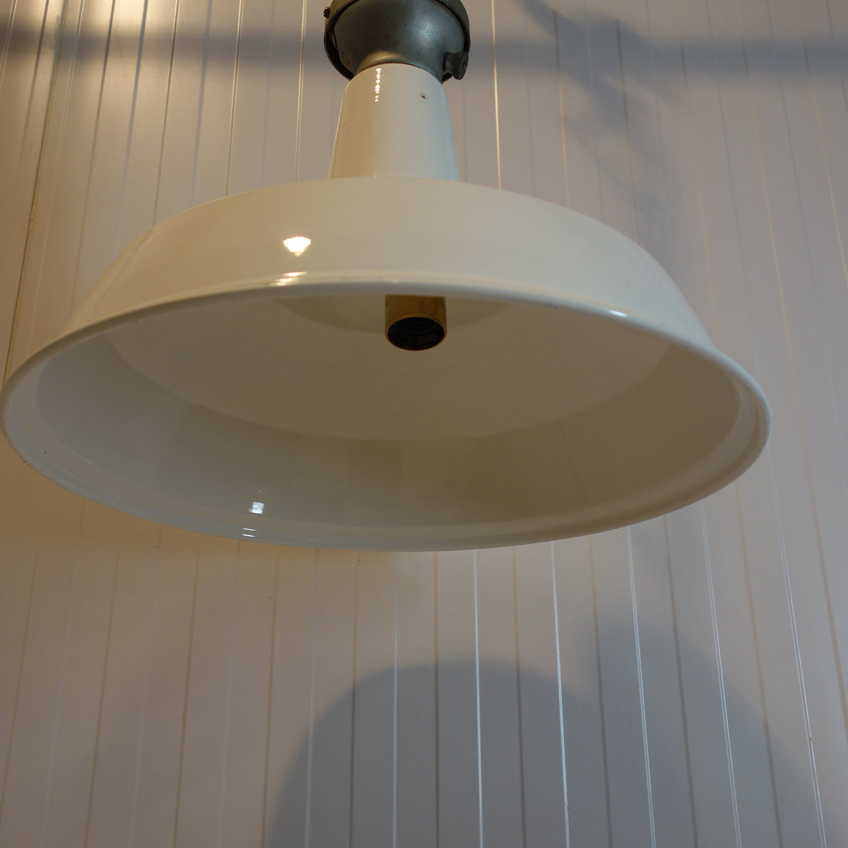 1940's Benjamin Enamel Factory Lights