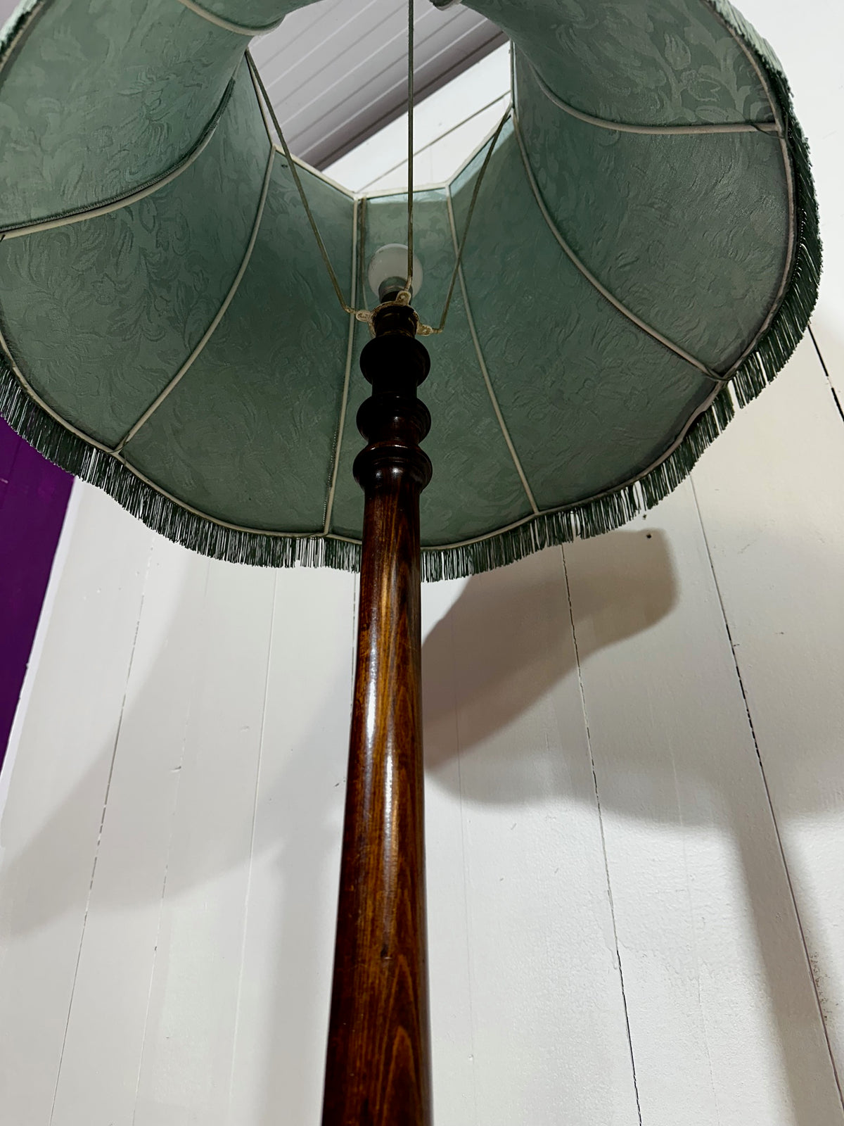 Mahogany Victorian Standard Lamp
