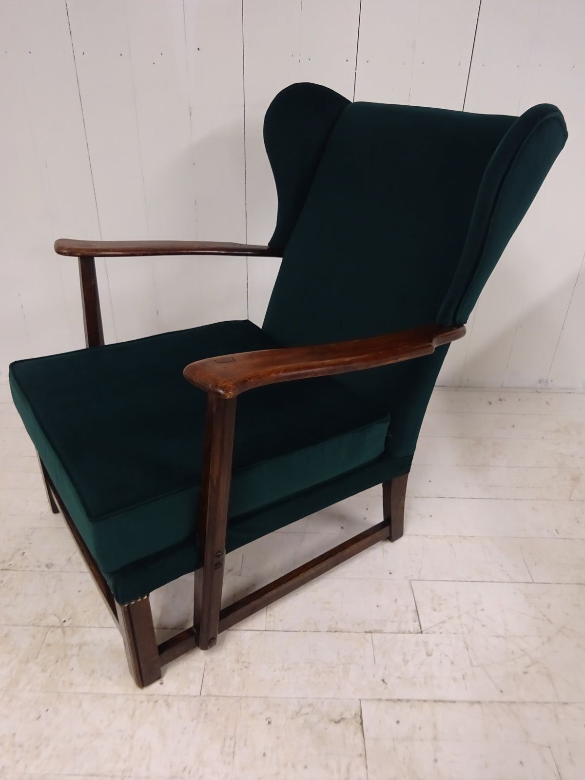 Early 1900's Country House Wing Back Armchair