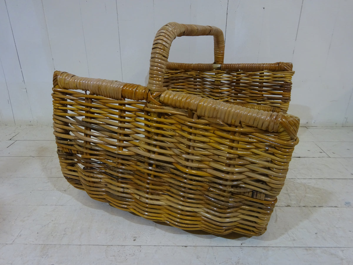 Vintage Wicker Log Basket