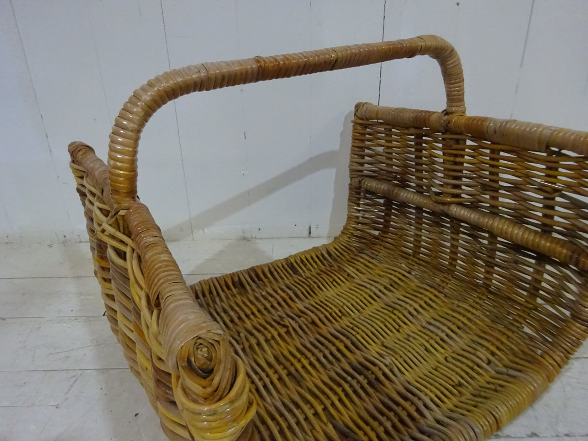 Vintage Wicker Log Basket