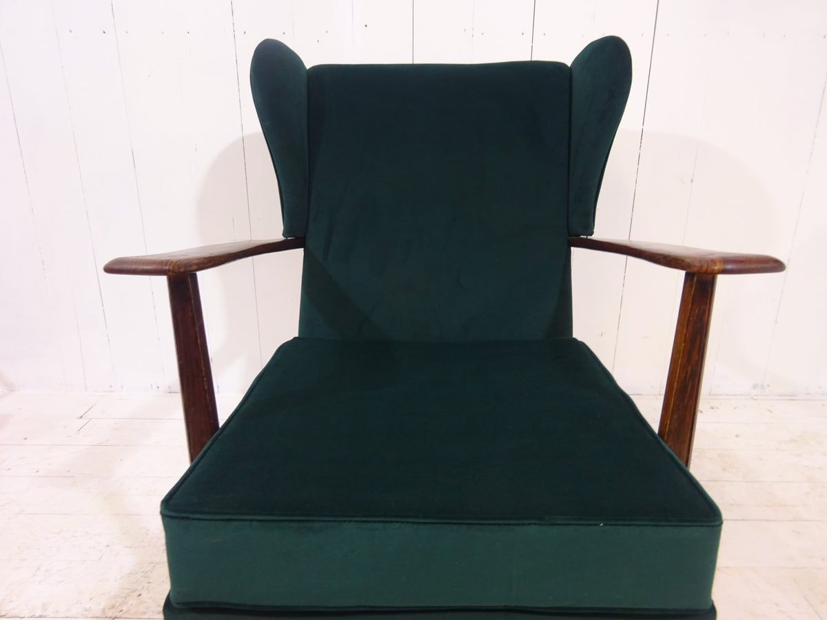 Early 1900's Country House Wing Back Armchair