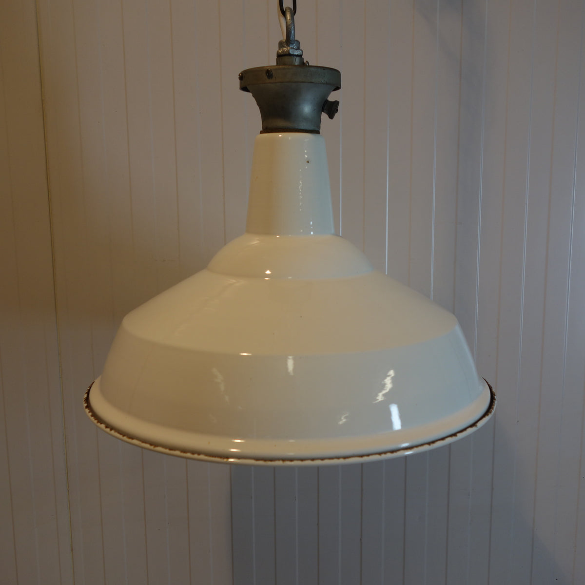 1940's Benjamin Enamel Factory Lights
