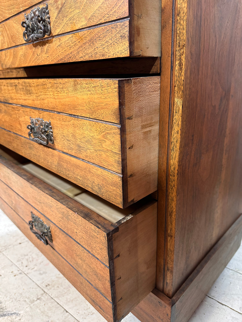 Edwardian Chest Of Drawers -Hand Crafted Antique