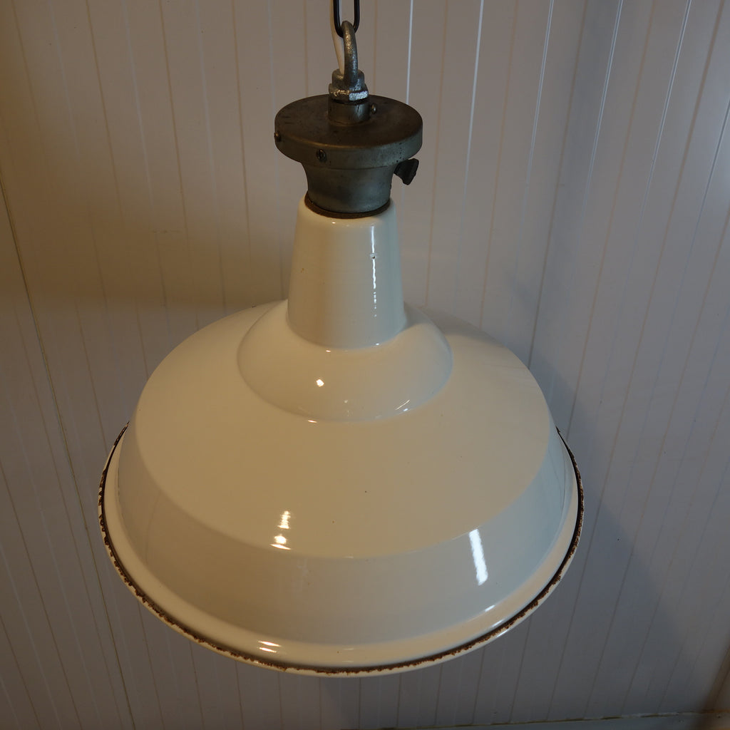 1940's Benjamin Enamel Factory Lights
