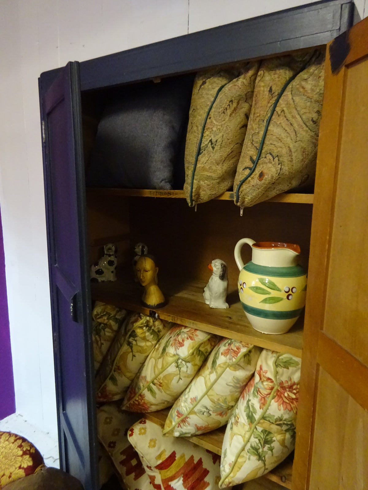 Art Deco Pantry Cupboard in Solid Pine
