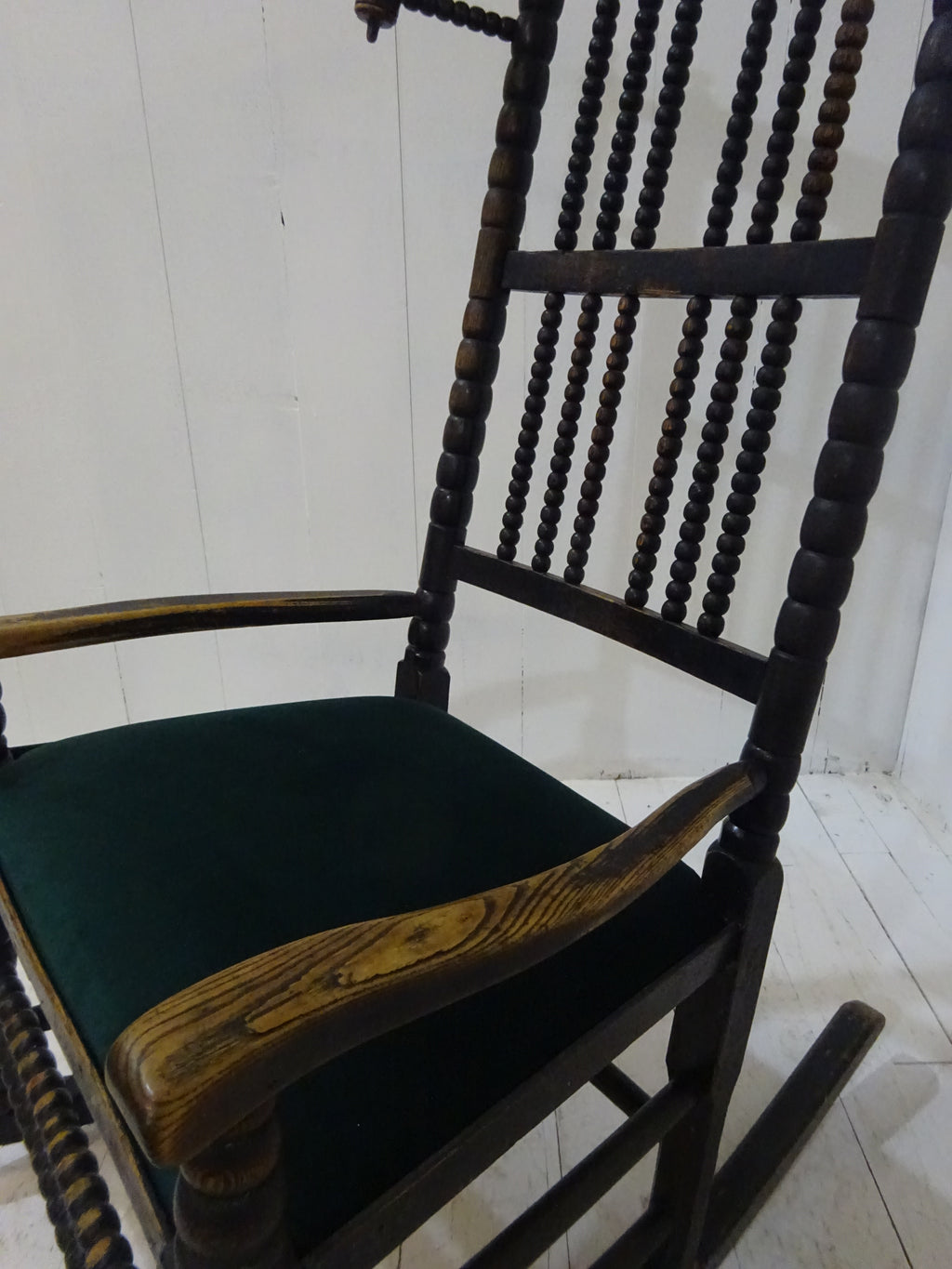 Early 19th Century Lancashire Bobbin Rocking Chair