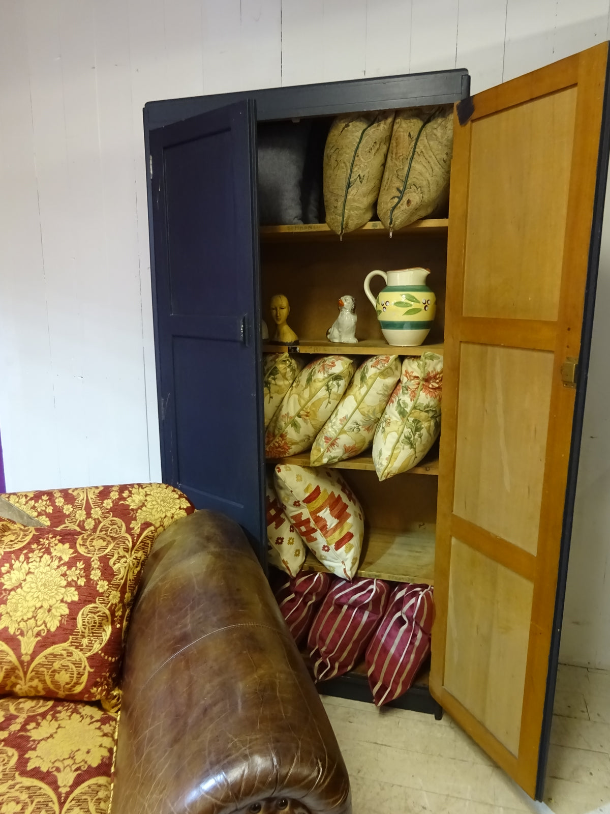 Art Deco Pantry Cupboard in Solid Pine