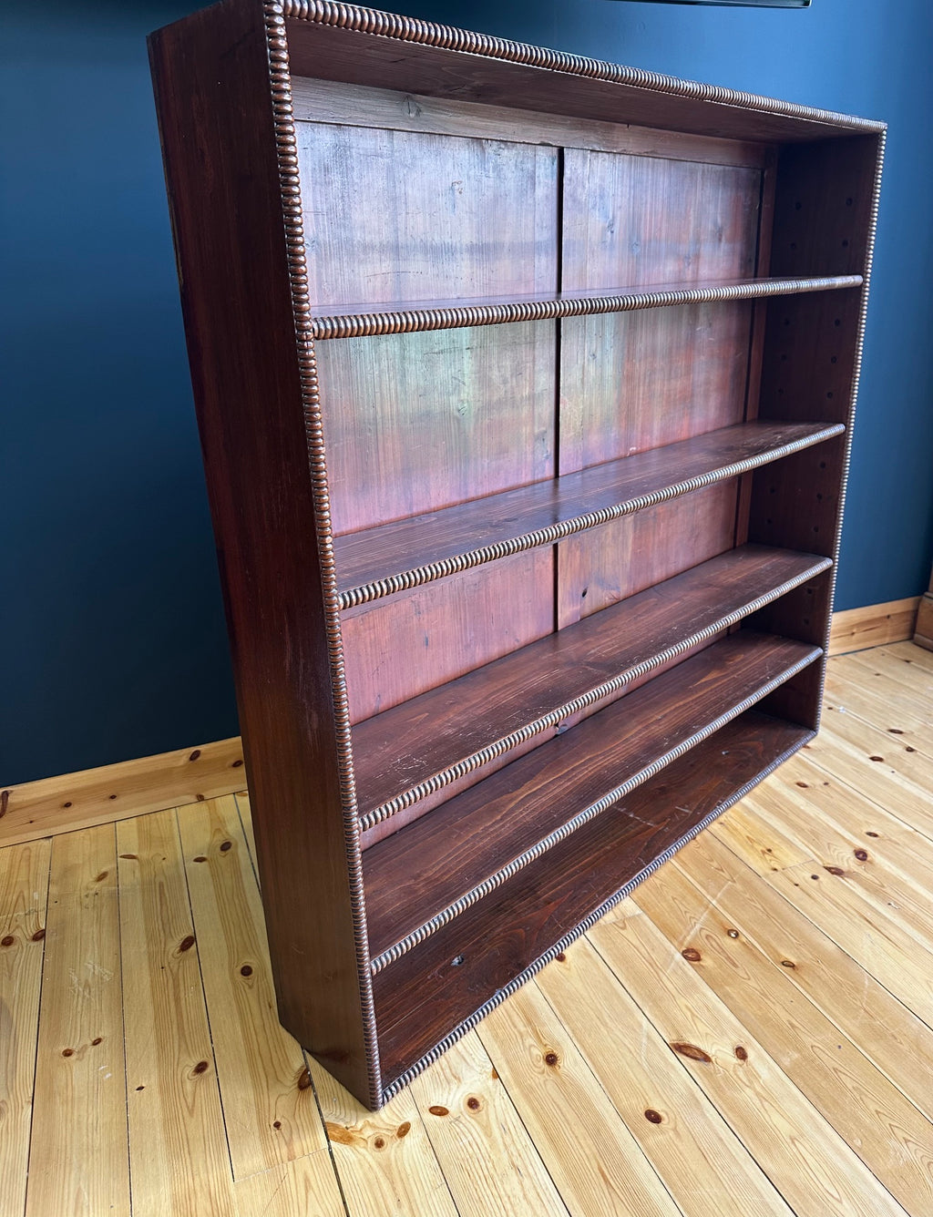 Mahogany Adjustable Shelf Bookcase by Waring & Gillow