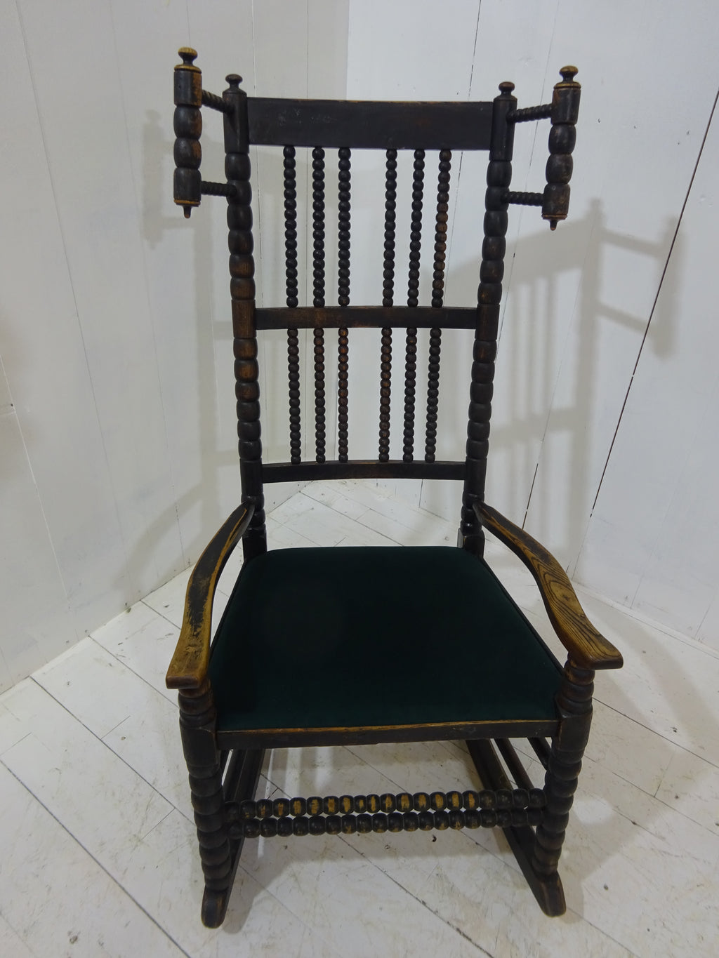 Early 19th Century Lancashire Bobbin Rocking Chair