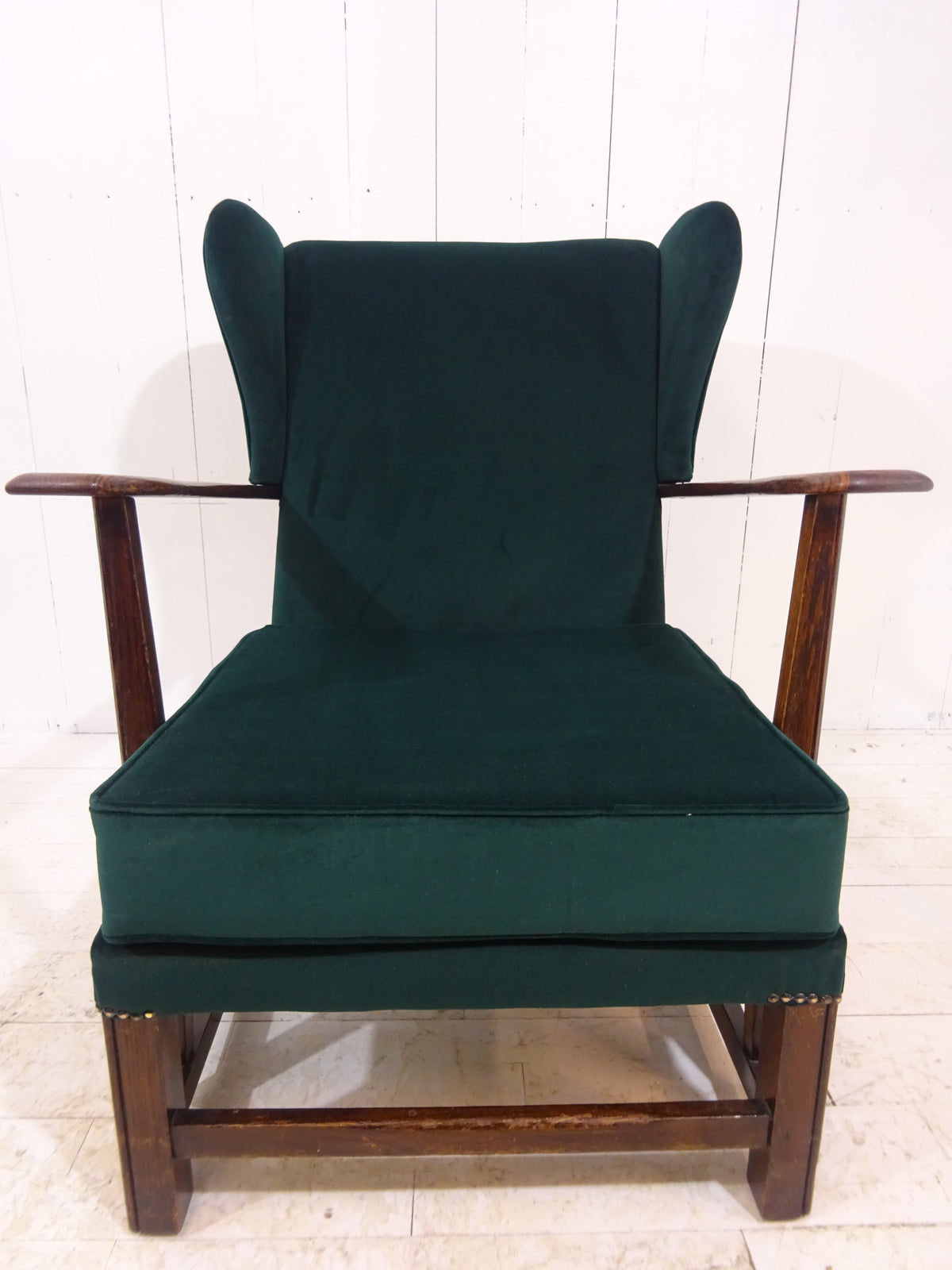 Early 1900's Country House Wing Back Armchair