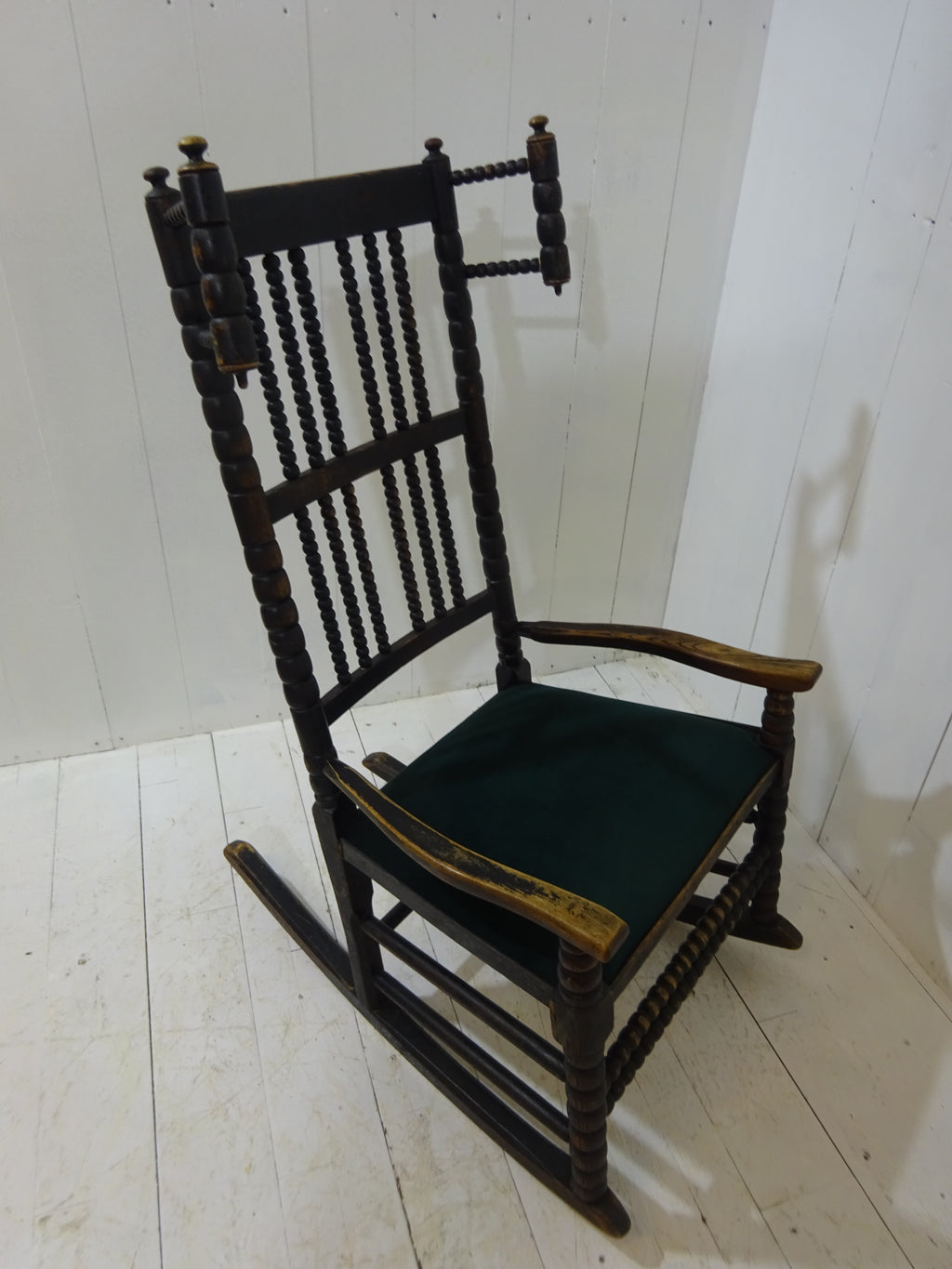 Early 19th Century Lancashire Bobbin Rocking Chair