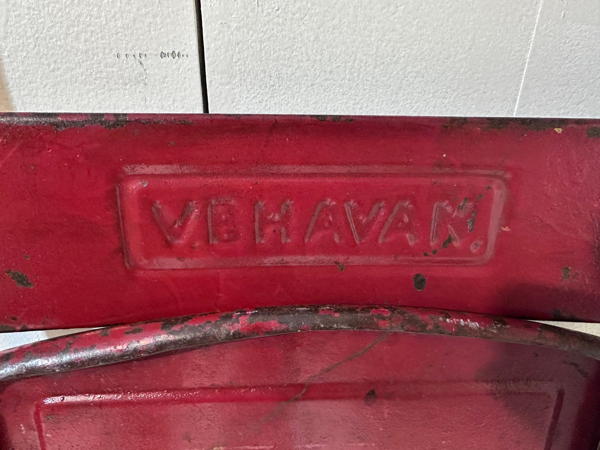 WW2 Folding Mess Chair – Distressed Red Finish
