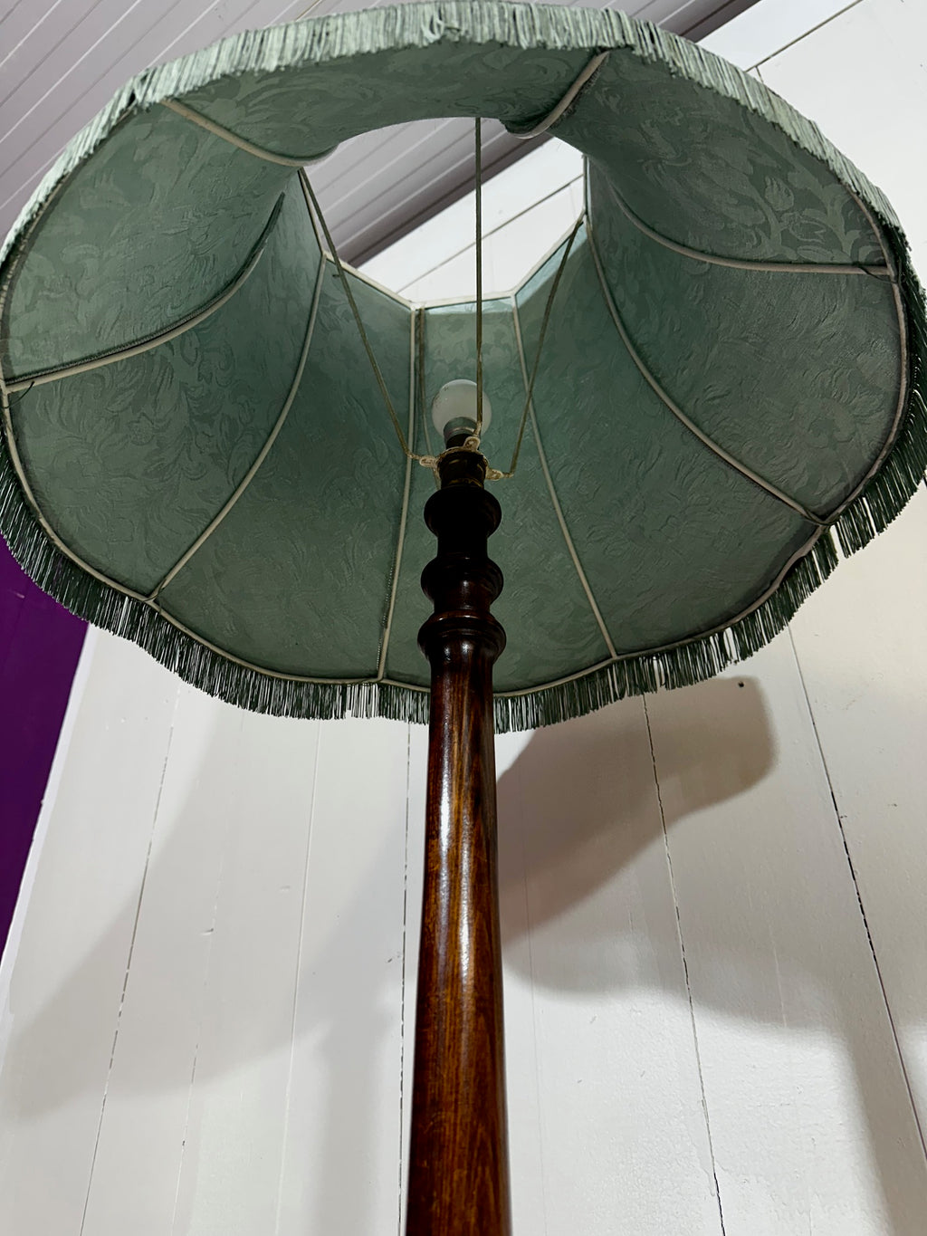 Mahogany Victorian Standard Lamp