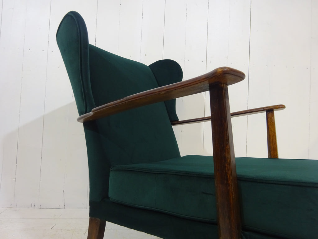 Early 1900's Country House Wing Back Armchair