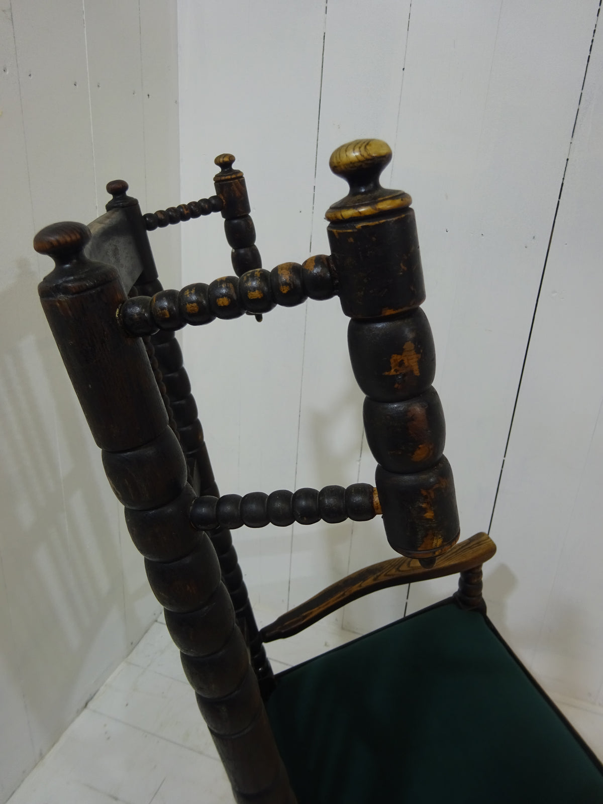 Early 19th Century Lancashire Bobbin Rocking Chair
