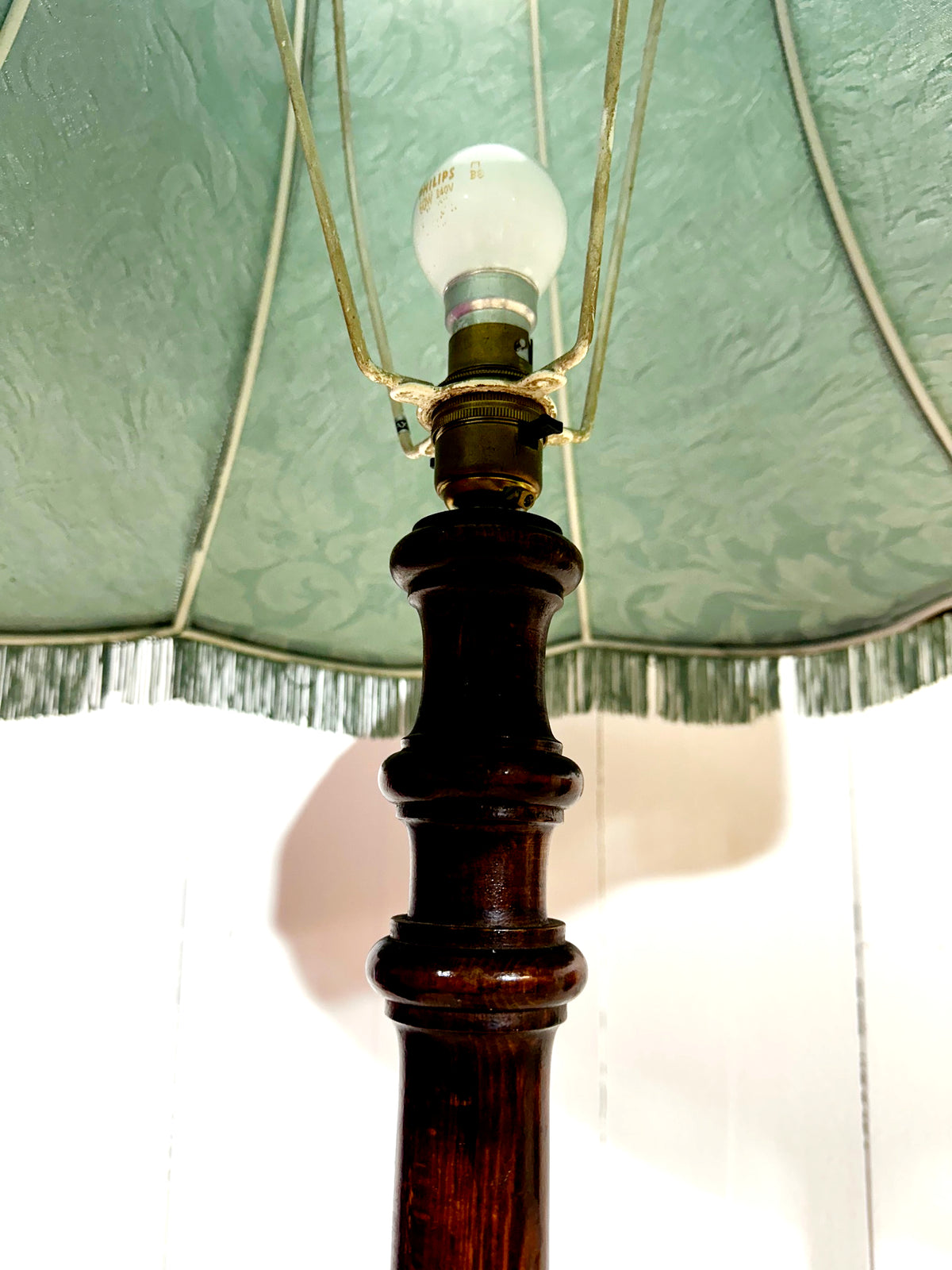 Mahogany Victorian Standard Lamp