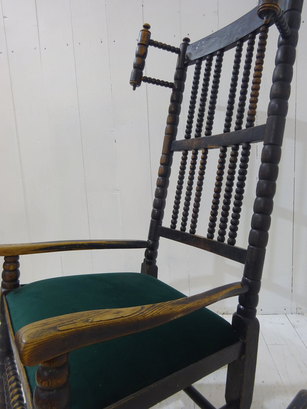 Early 19th Century Lancashire Bobbin Rocking Chair