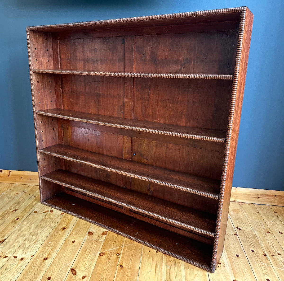 Mahogany Adjustable Shelf Bookcase by Waring & Gillow