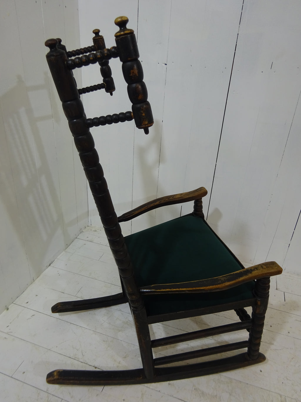 Early 19th Century Lancashire Bobbin Rocking Chair