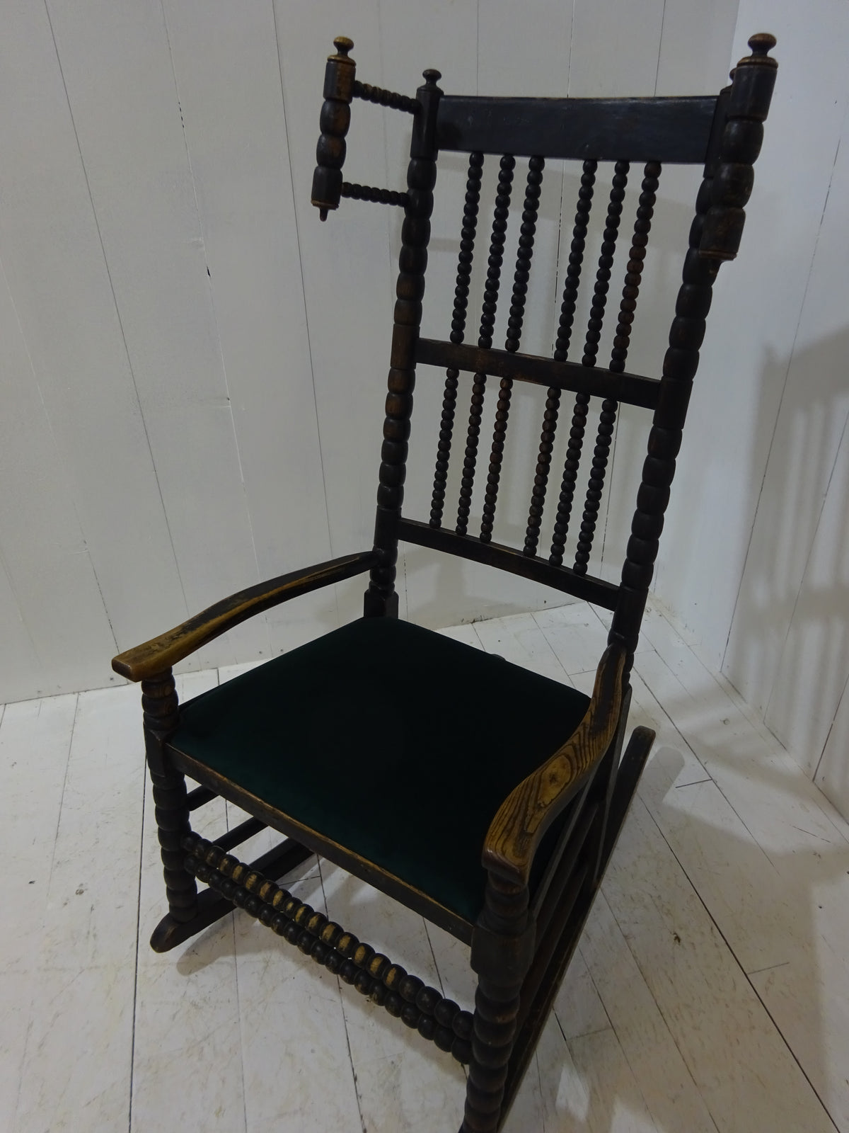 Early 19th Century Lancashire Bobbin Rocking Chair